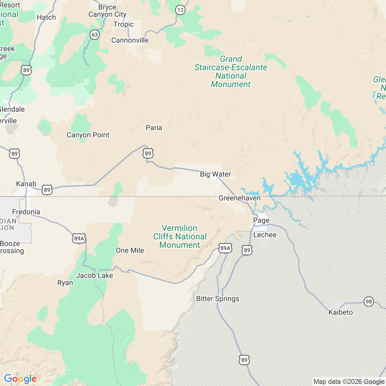 Google map image of our locations